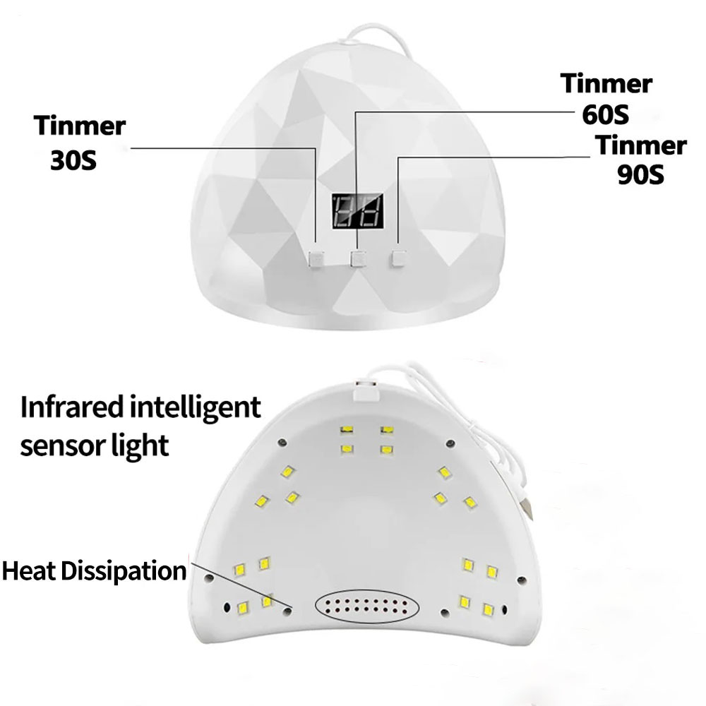 LULAA Nail Dryer Lamp UV Light - Home Improvement Supplies ulasan dan harga