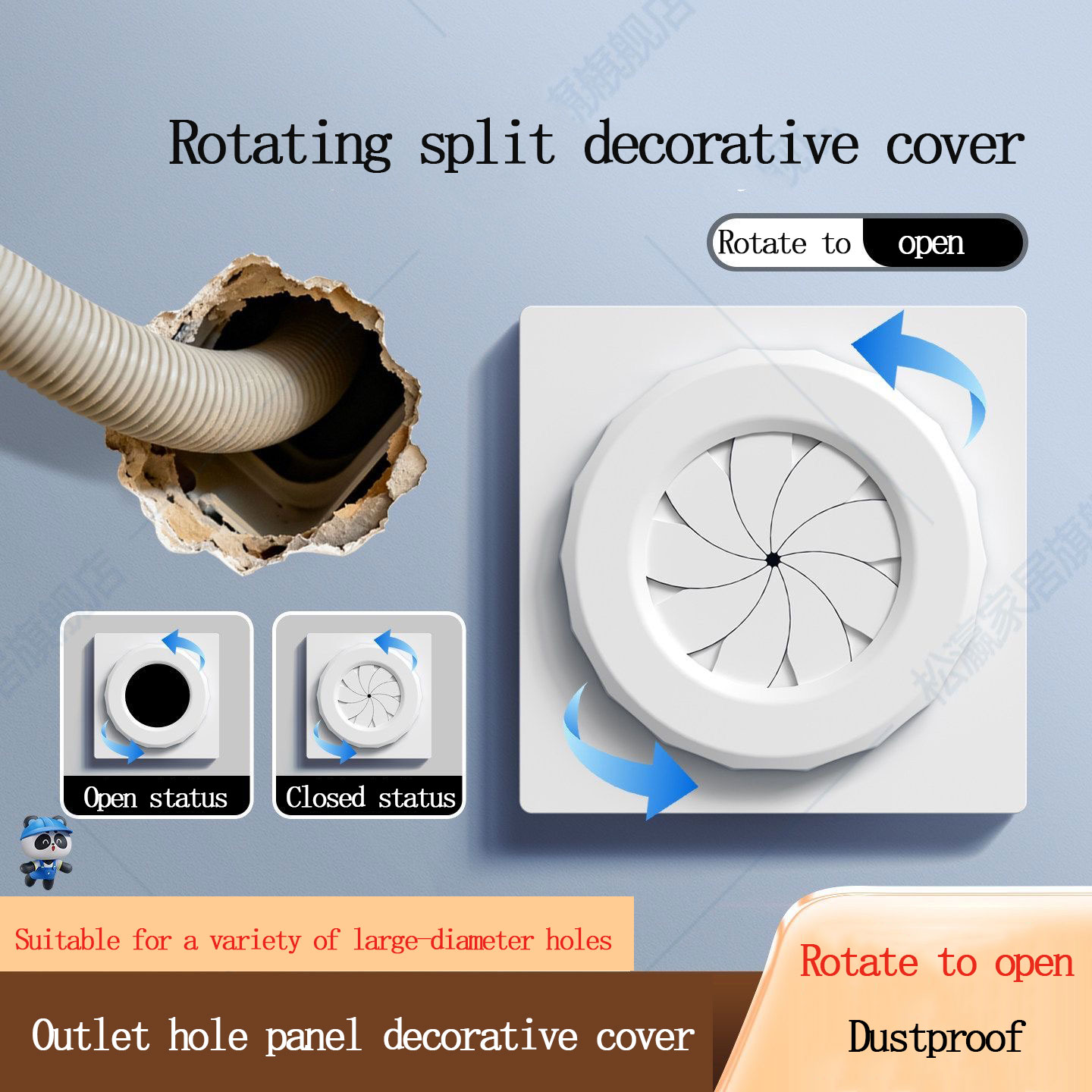 86 Type Outgoing Hole Panel Bl - Electrical Outlet Cover ulasan dan harga