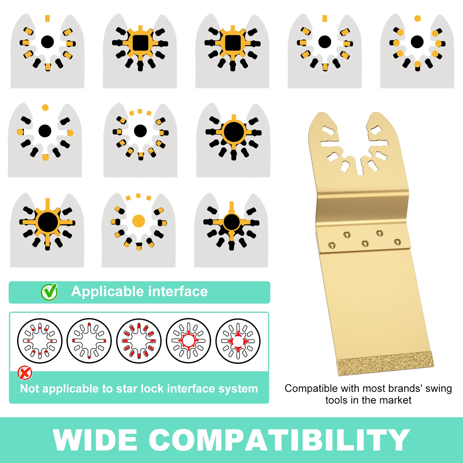 6pcs Oscillating Saw Blades 1- - Grout Saw Removal ulasan dan harga