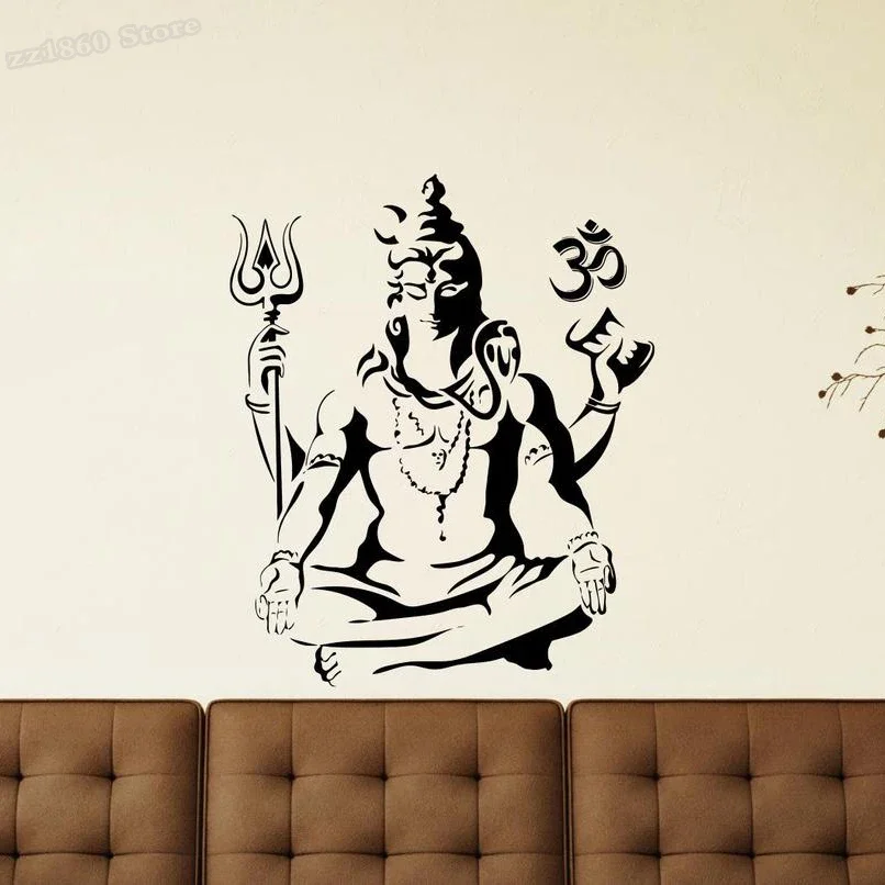 Shiva Wall Decal Lord Shiva Oh - Vinyl Floor Plank ulasan dan harga