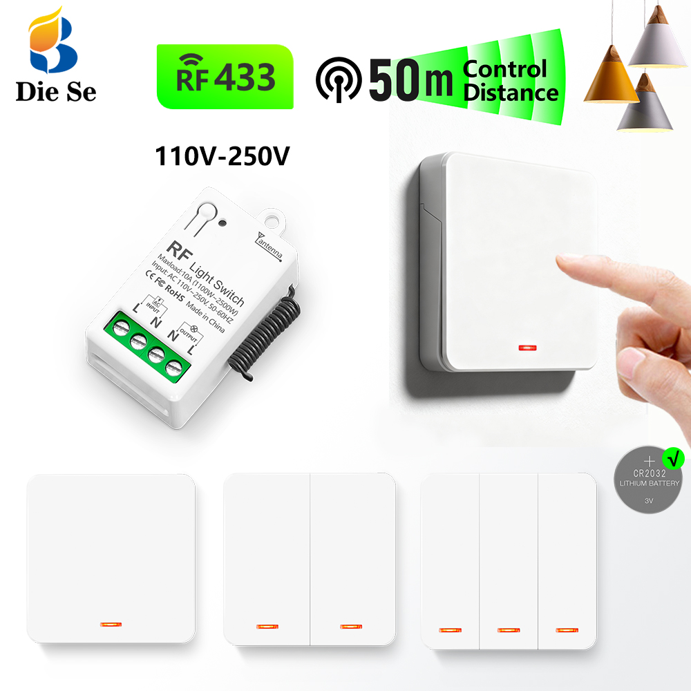433MHz Wireless AC Light Switc - Home Improvement Loan ulasan dan harga