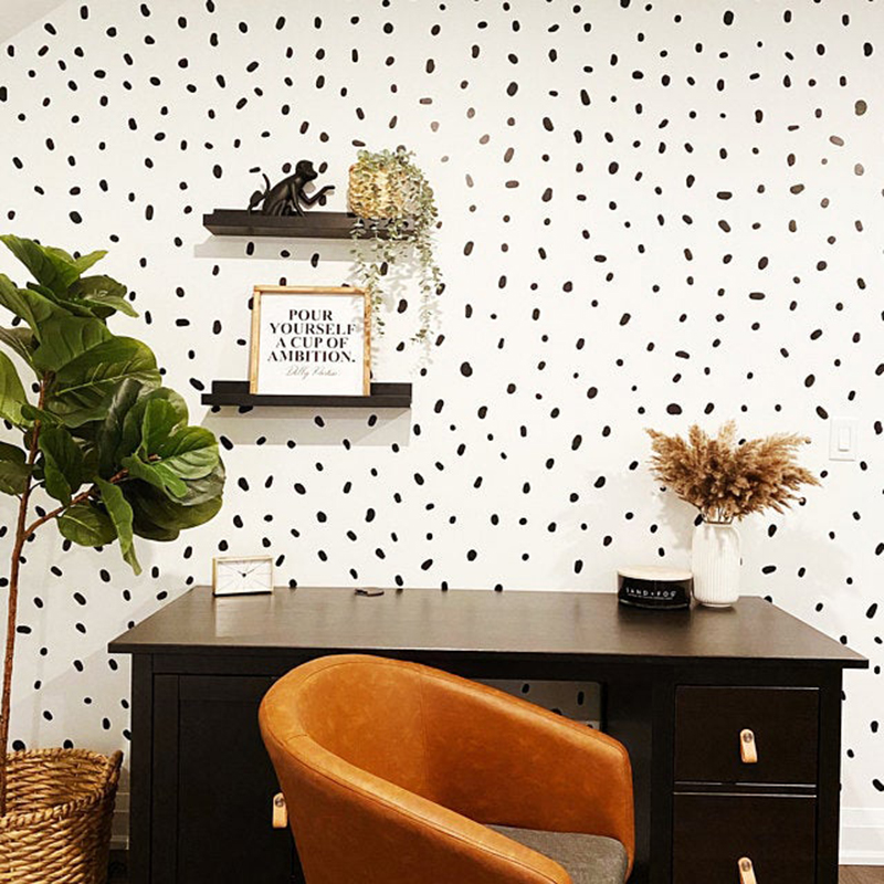 140 Pcs Polka Dots Nordic Wall - Vinyl Floor Plank ulasan dan harga