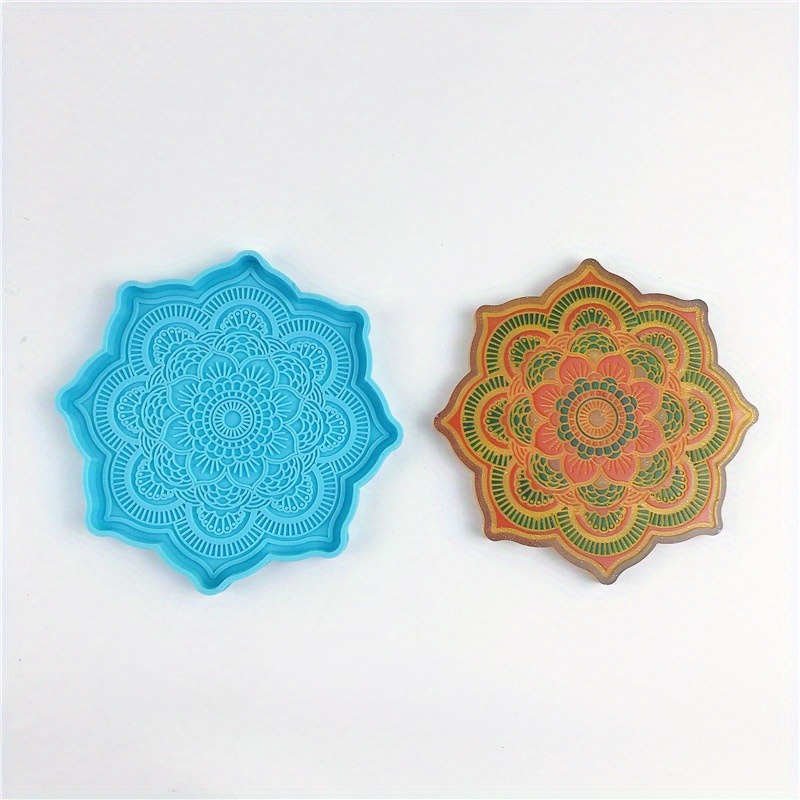 Mandala Coaster Silicone Mold  - Home Improvement Supplies ulasan dan harga