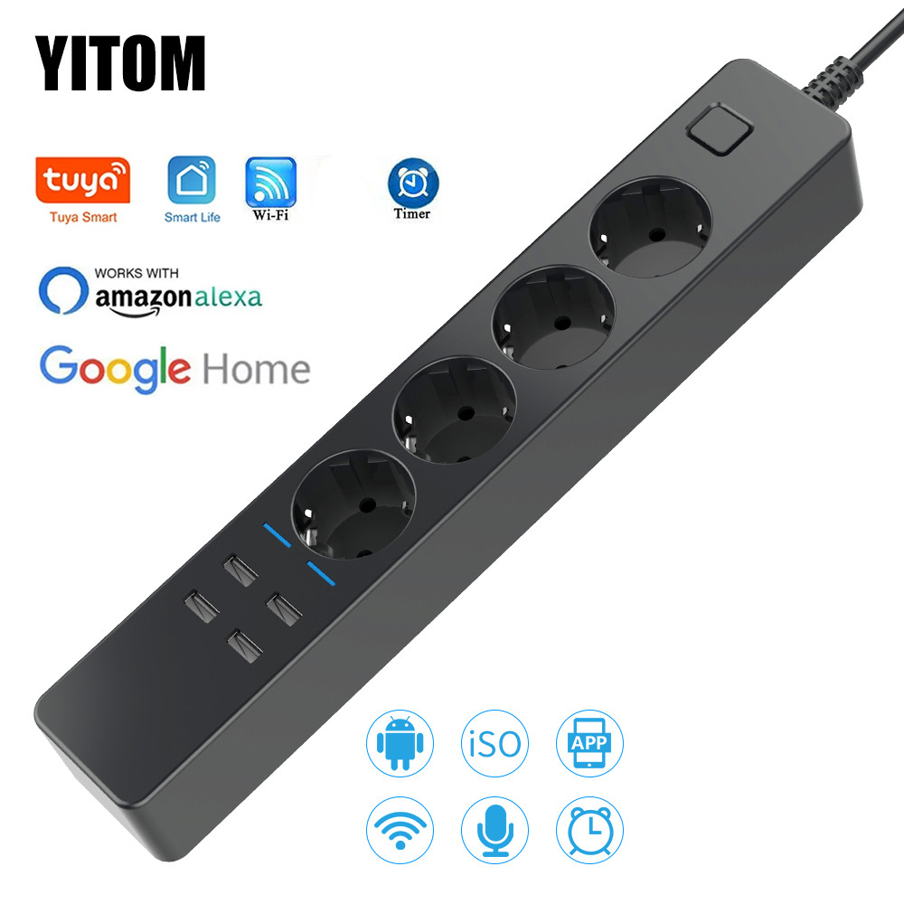 Smart Power Strip Wifi 4 EU Ou - Home Improvement Outlet ulasan dan harga