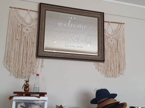 Wedding Welcome Mirror Vinyl S - Vinyl Floor Plank ulasan dan harga