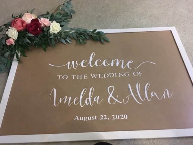 Wedding Welcome Mirror Vinyl S - Vinyl Floor Plank ulasan dan harga